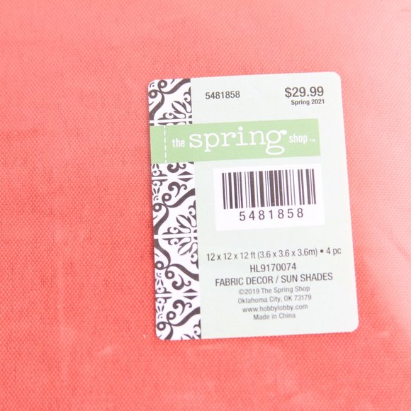 Ambiance Accents Home Ambiance Shade Cloth Upf 35 2x12x12 Feet